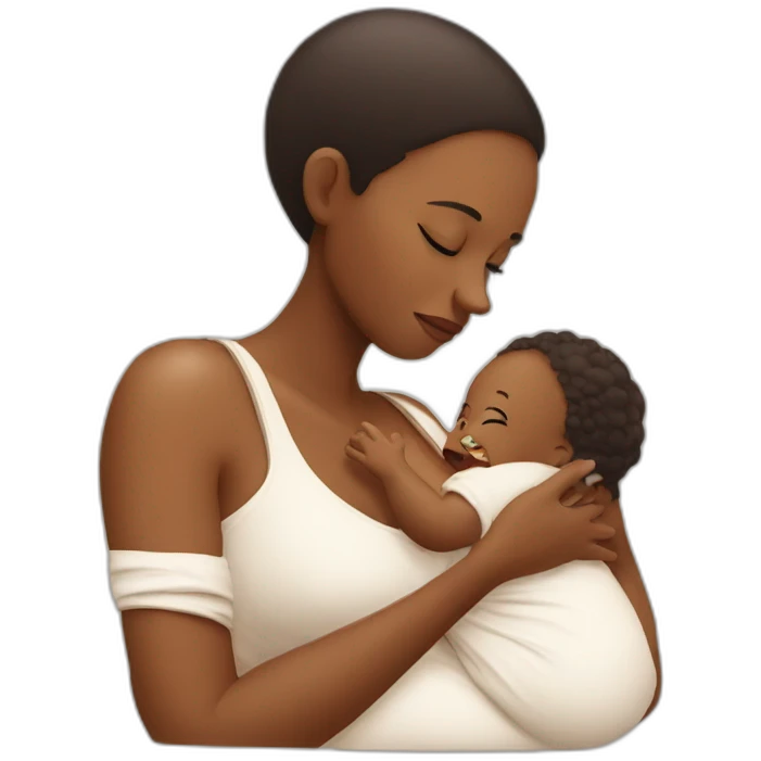 Mommy and baby hungry emoji