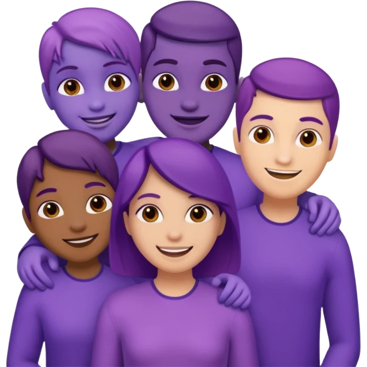 purple people group emoji