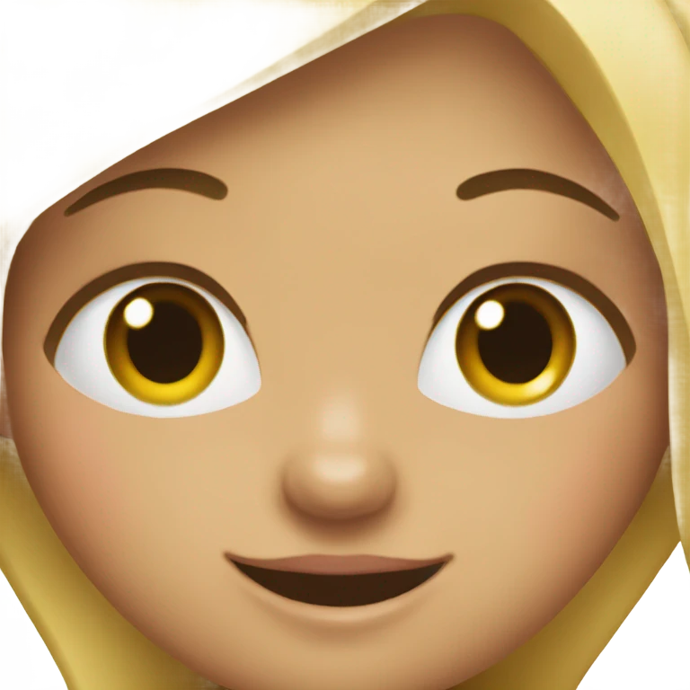 girl putting on mak emoji