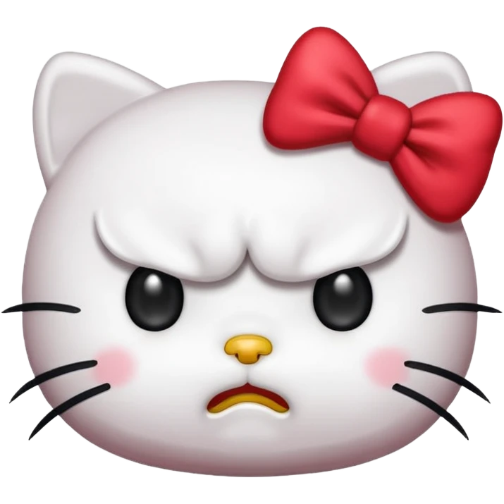 Angry hello kitty  emoji
