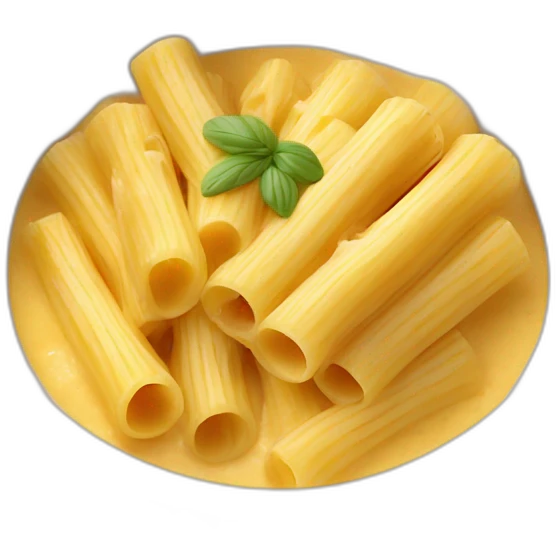 rigatoni dish in cheese sauce emoji
