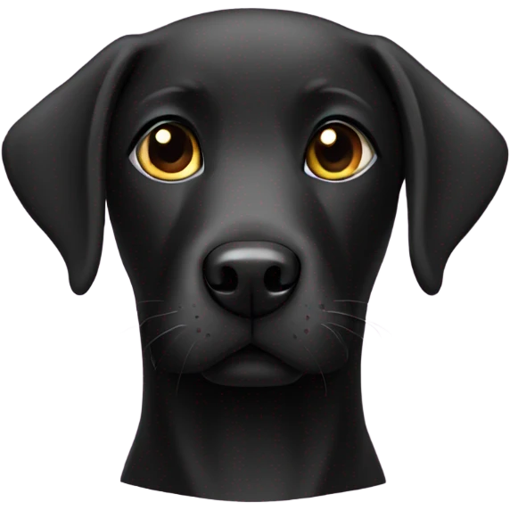 Black Labrador  emoji