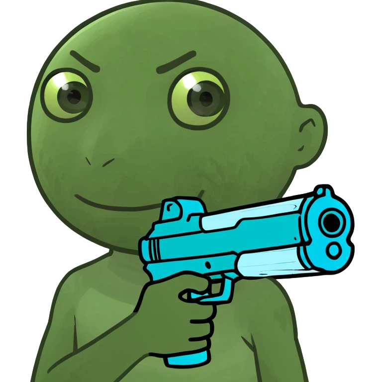 Kid with a water gun emoji