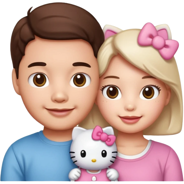 hello kitty with dear daniel emoji