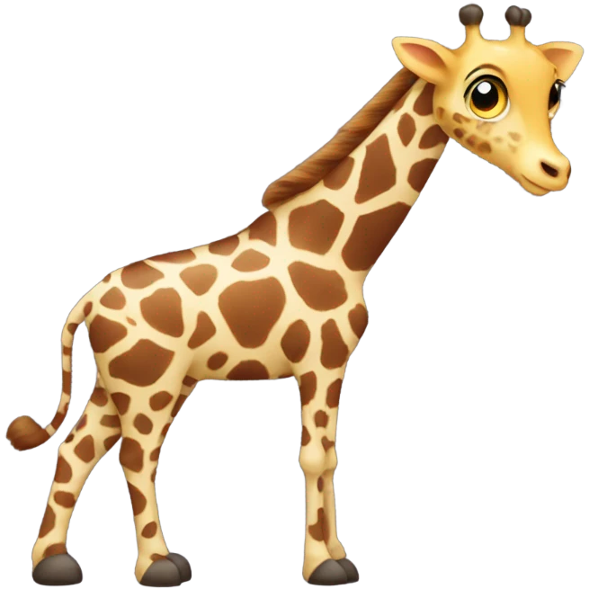 Giraffe cat emoji