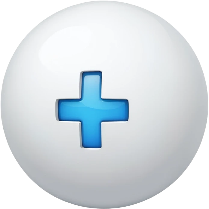 i want a white ball with a plus sign like the smash bros logo emoji