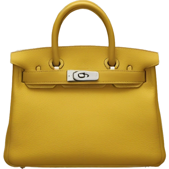 Hermès yellow bag emoji