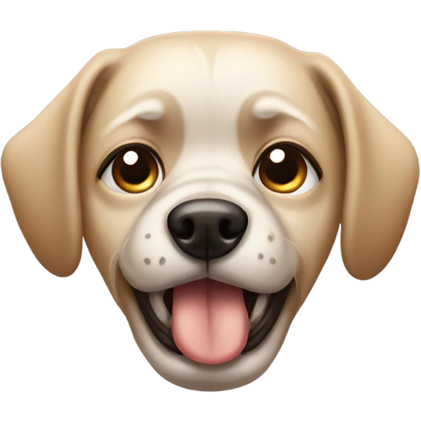 Crying dog emoji