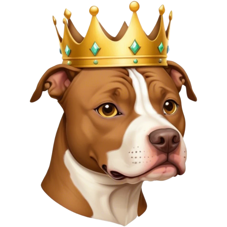 American standfordshire with crown emoji