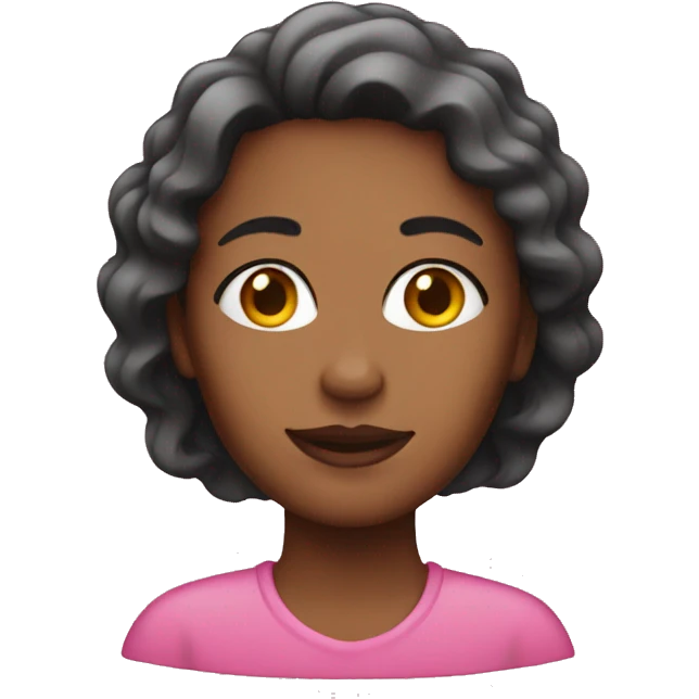 pink woman emoji
