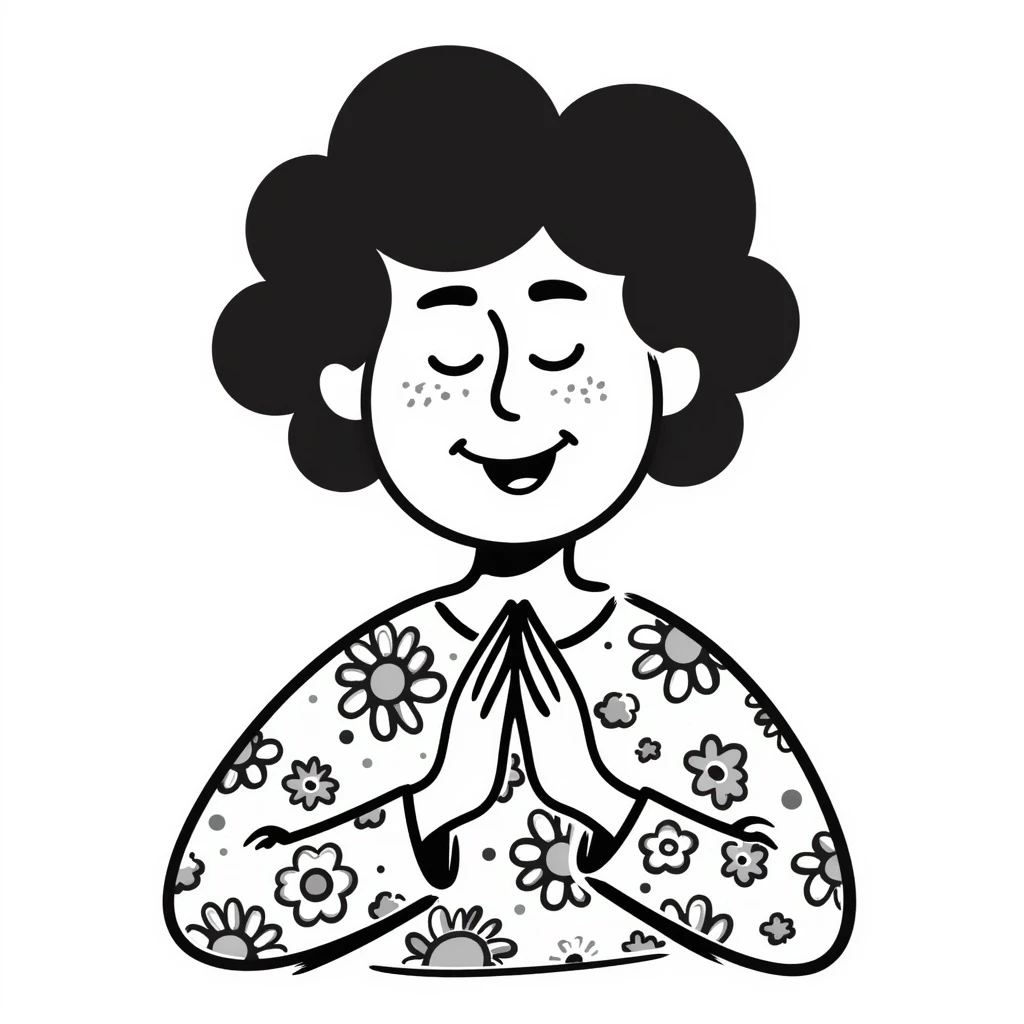 grandma with a big smile emoji