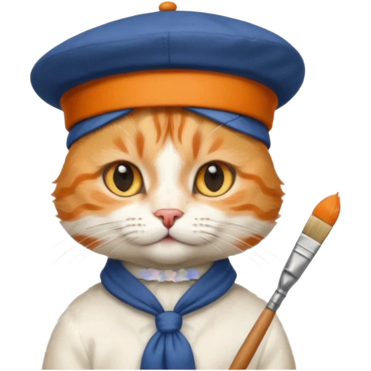 painter cat emoji