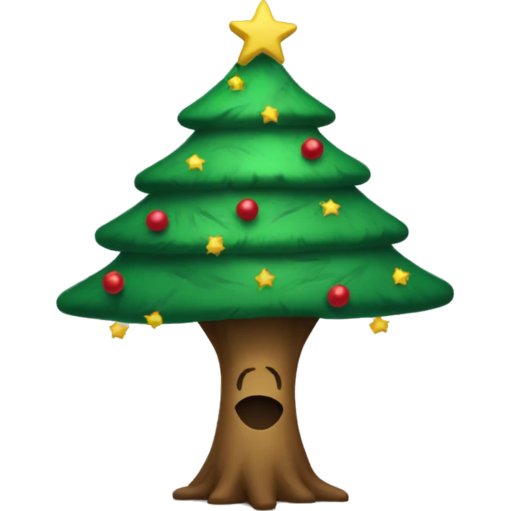 sad christmas tree emoji