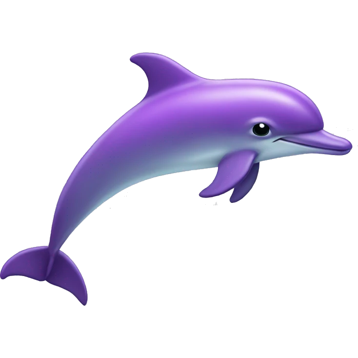 Purple dolphin  emoji