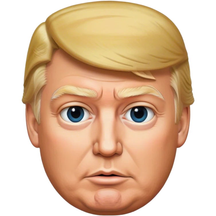 photorealistic Donald trump emoji