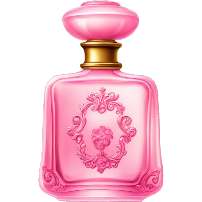 Elegant antique pink fancy perfume bottle emoji
