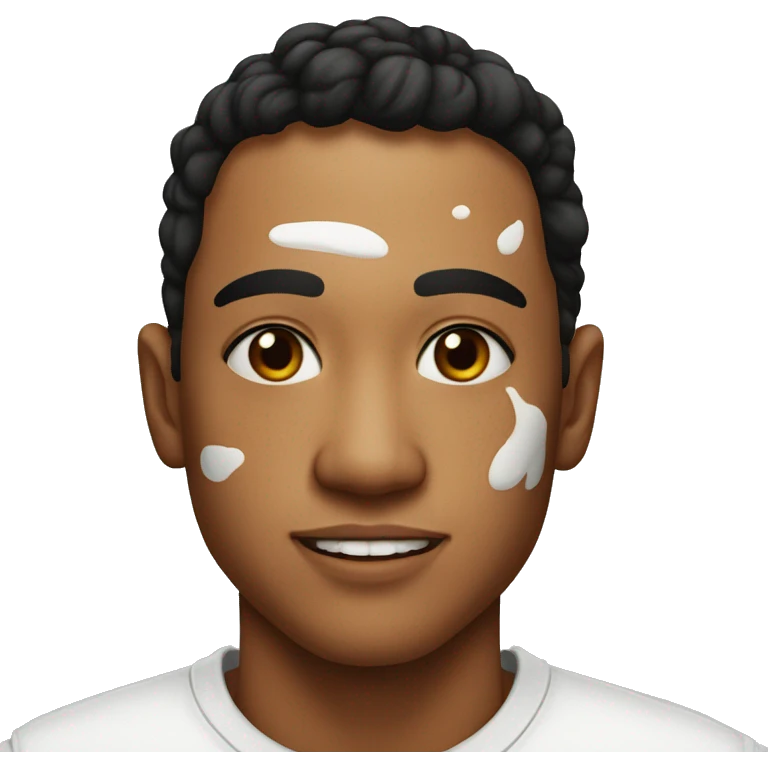 vitiligo on Mexican 25 year old male emoji
