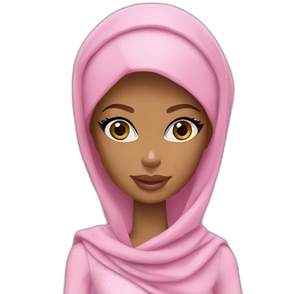 Barbie musulmane emoji