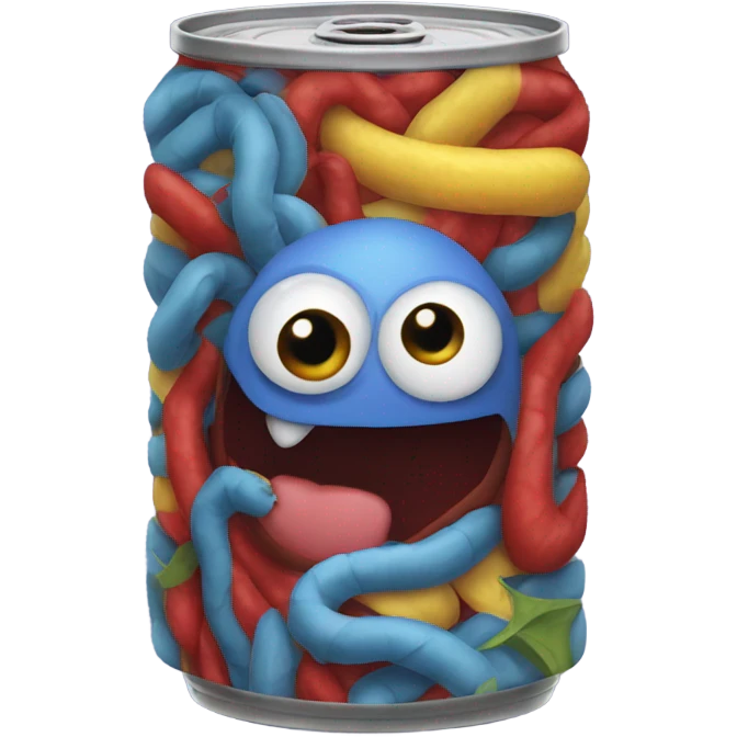 Can of superhero worms emoji