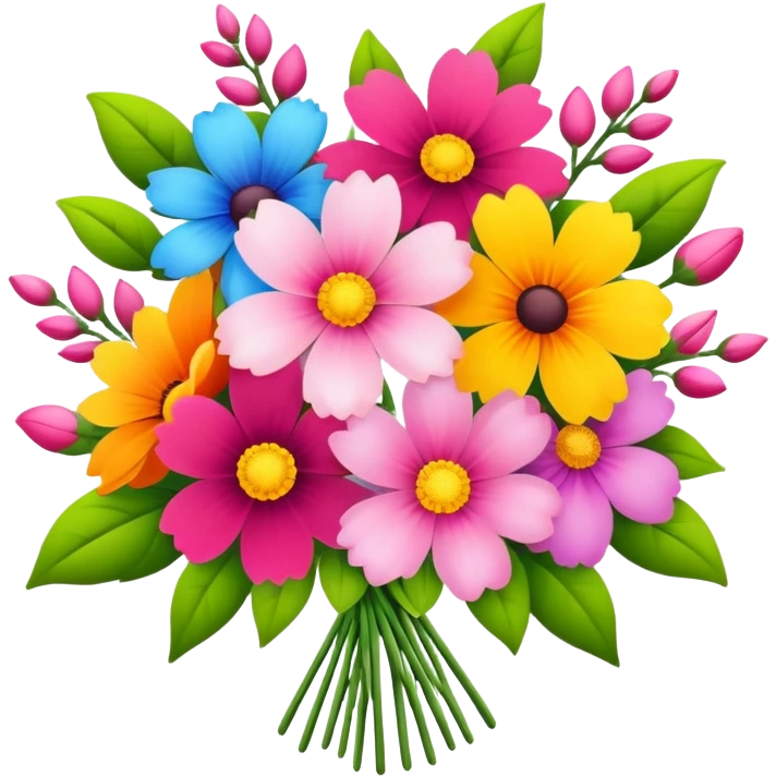 Floral bouquet blossoming  emoji