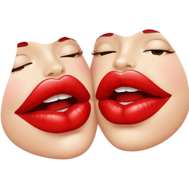 Receiving a lipstick kiss emoji