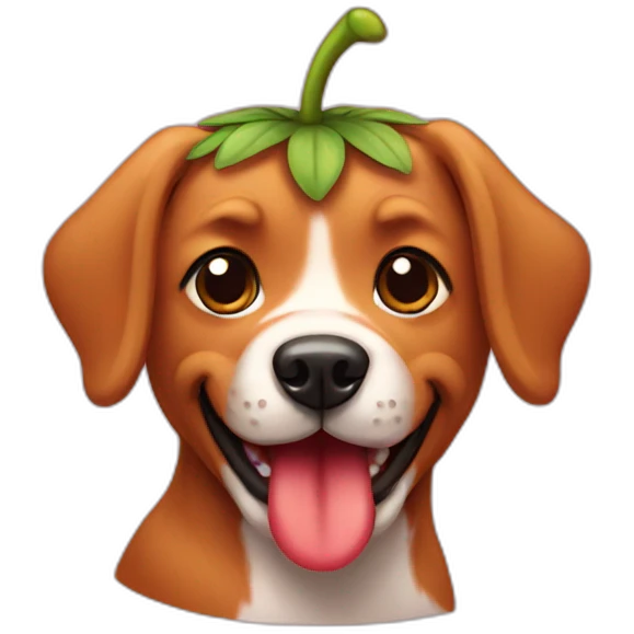 strawberry dog  emoji