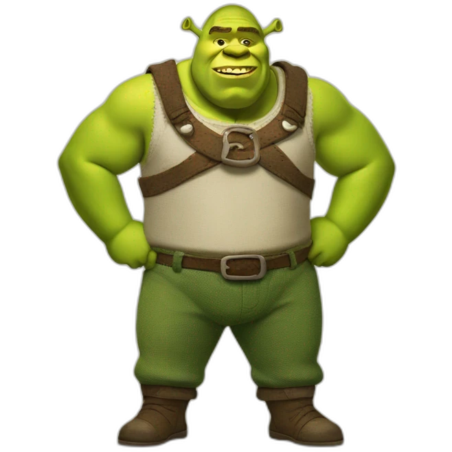 Shrek with green pants emoji