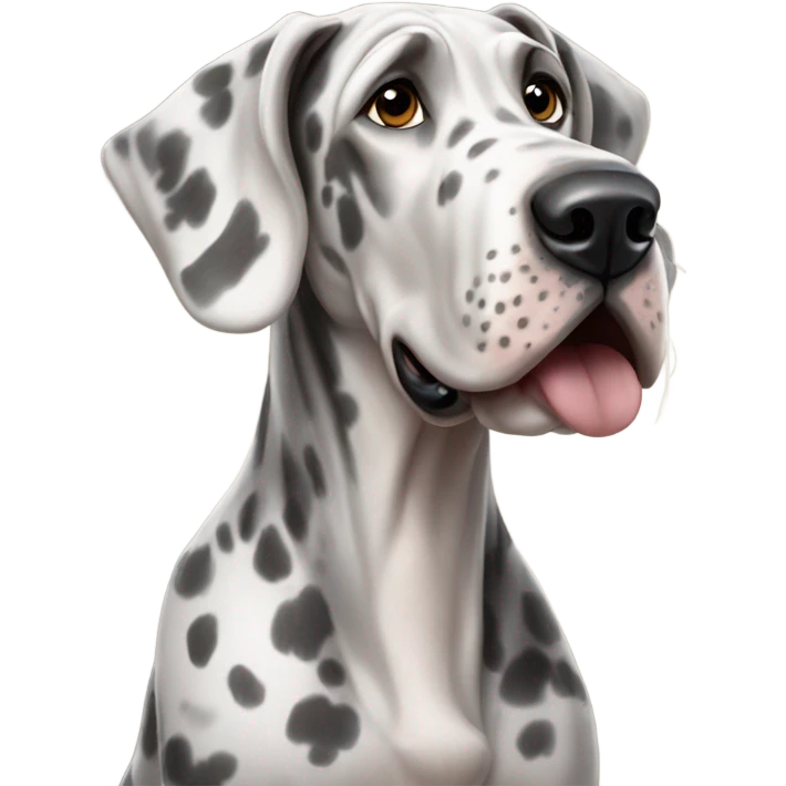 Merle great Dane emoji