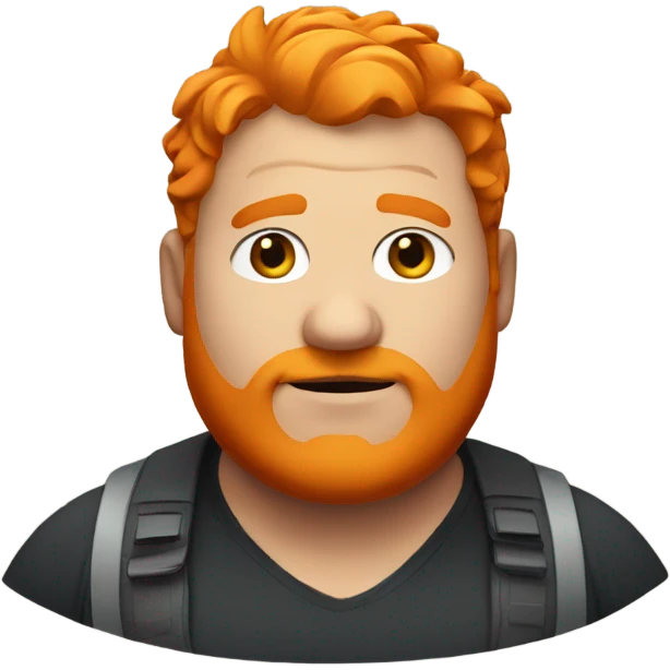 Fat guy with orange hair emoji