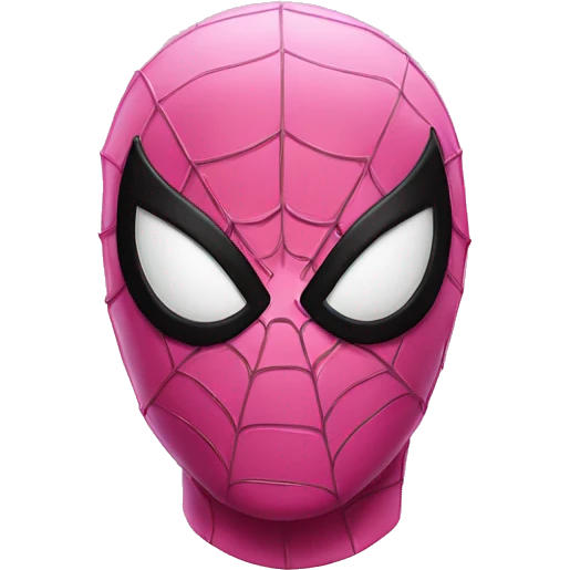 Pink spider man emoji