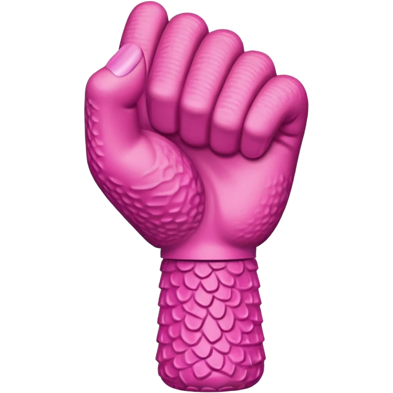 a fist holding a dildo  emoji