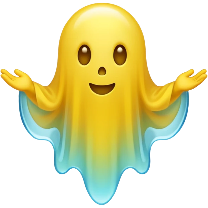 yellow ghost emoji