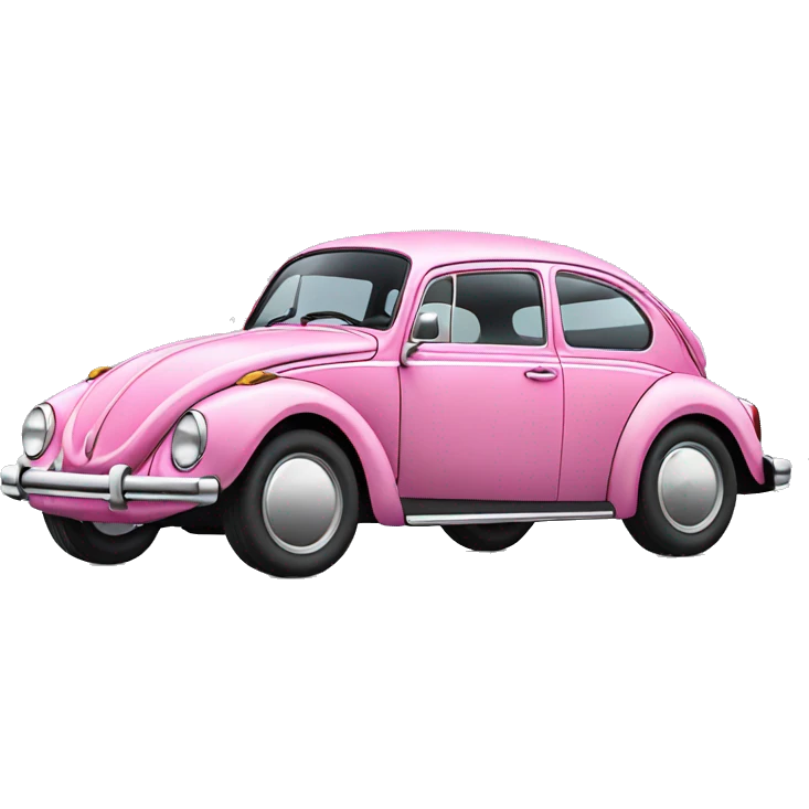 pink volkswagen beetle emoji