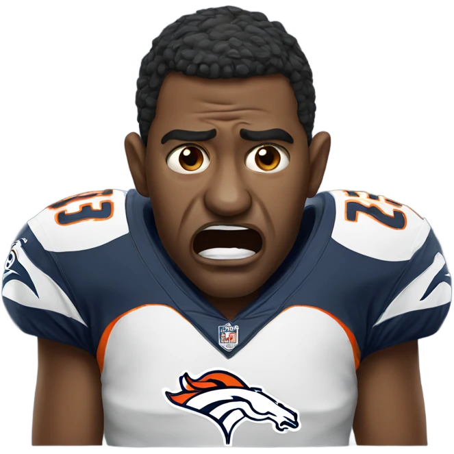 Broncos fan crying emoji