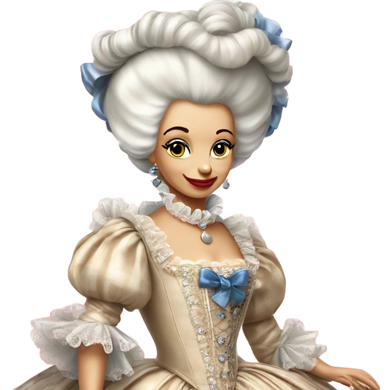 Marie Antoinette at a disco ￼ emoji
