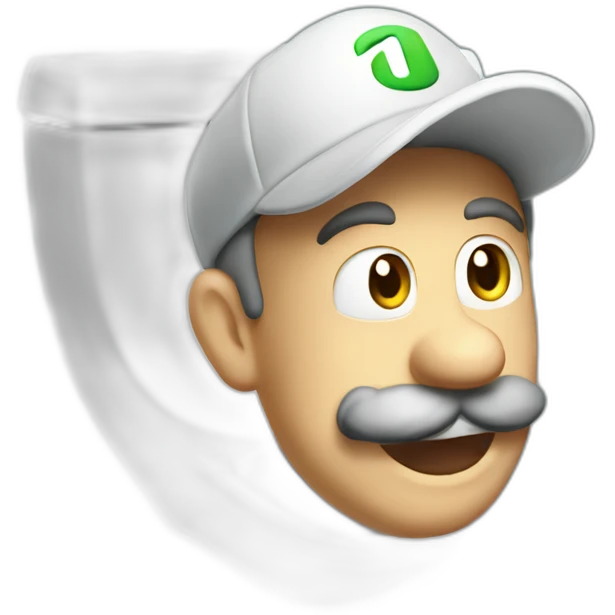 luigi-in-toilet-seat emoji
