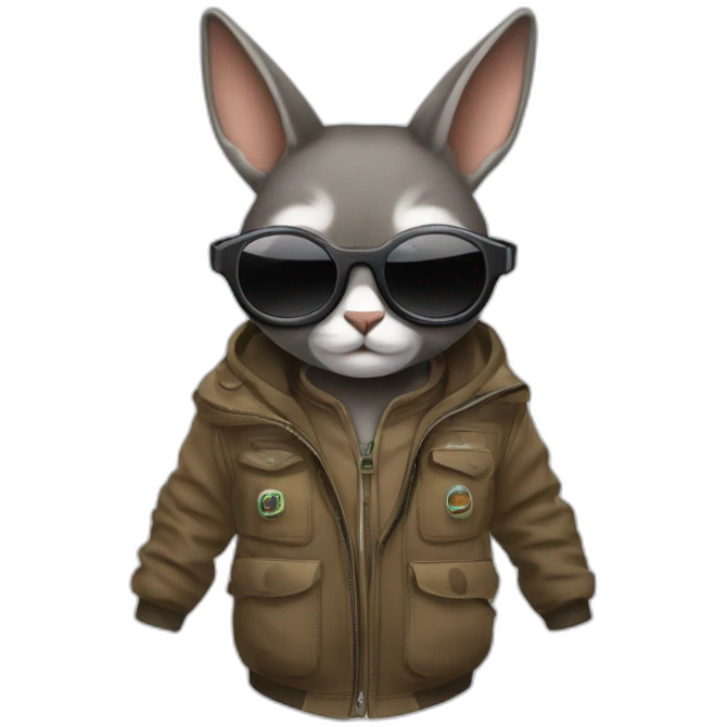 Mapache con gafas subido en un koenigsegg  emoji