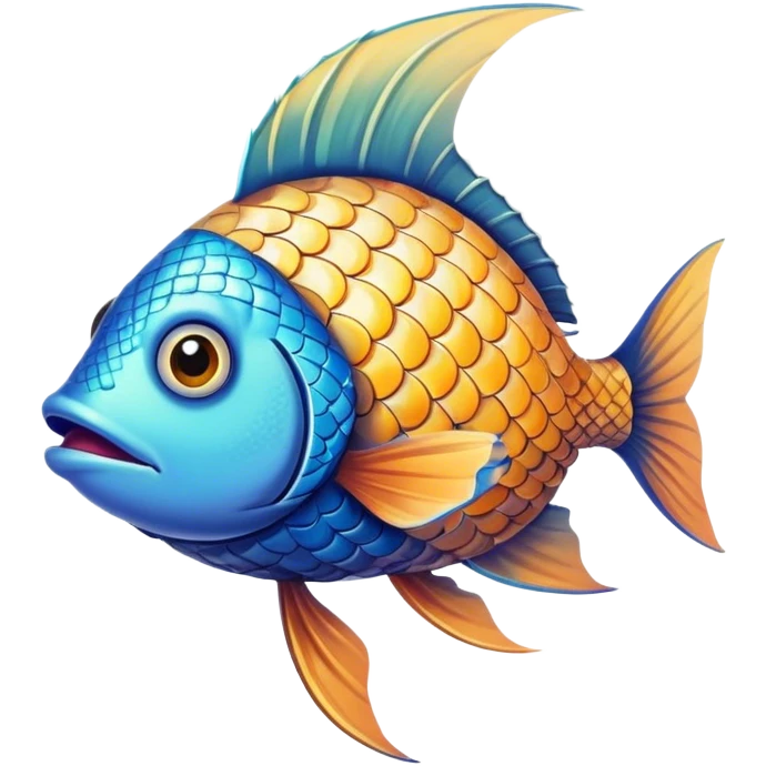 Fish wearing a crop top  emoji