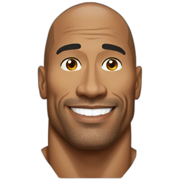 Dwayne the rock Johnson emoji