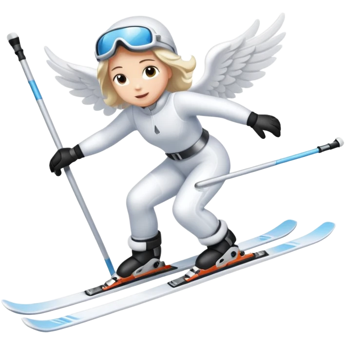 Angel on skiis emoji