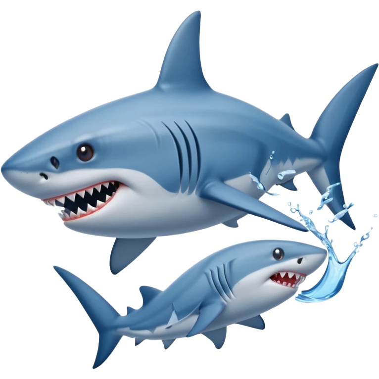 requin avec des nikes bleu emoji