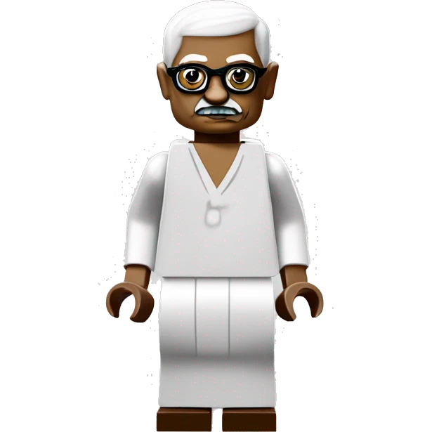 Mahatma Gandhi lego full body emoji