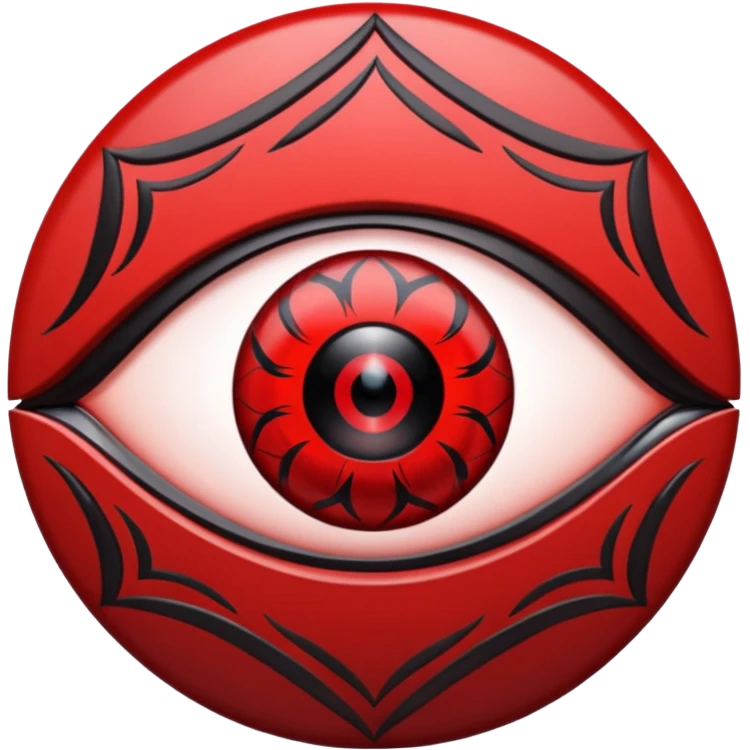 Itachi's sharing gun eye emoji