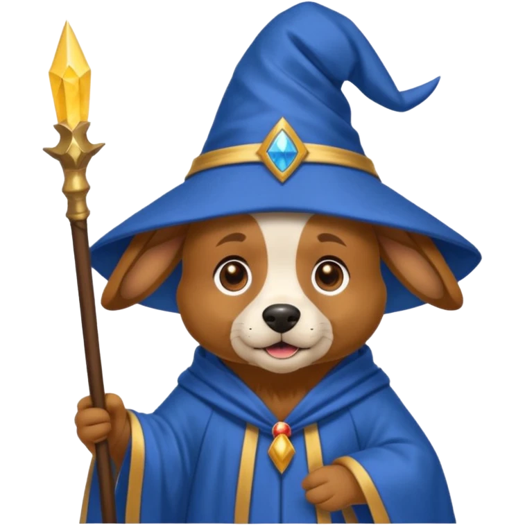 Dog wizard emoji