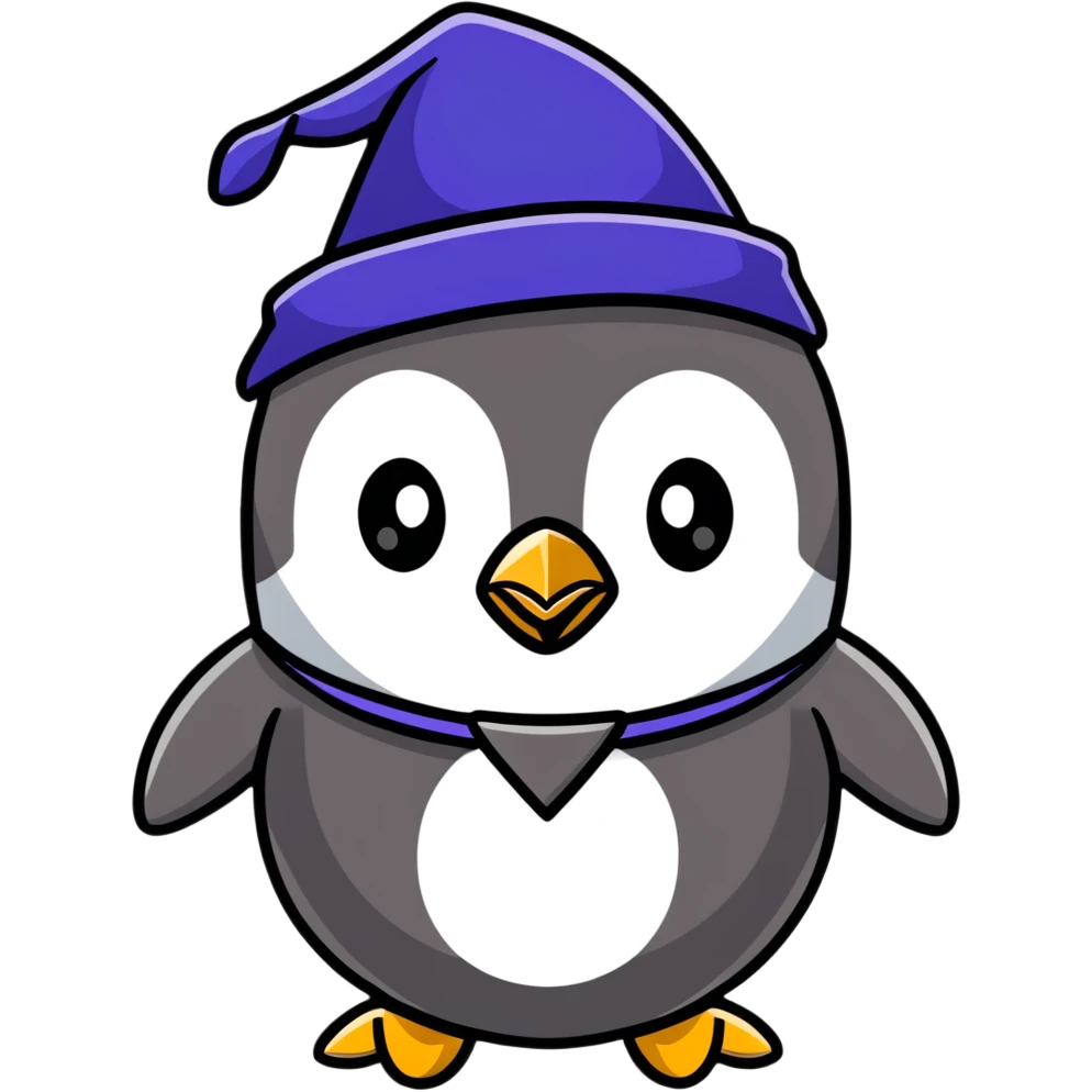 penguin wizard emoji