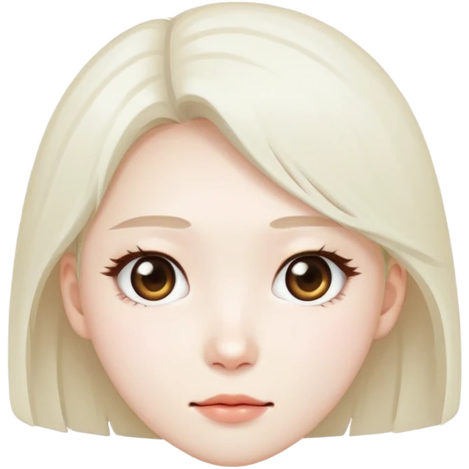 Can u Create the  "Younghee’s face image from Squid Game"  White Background  emoji