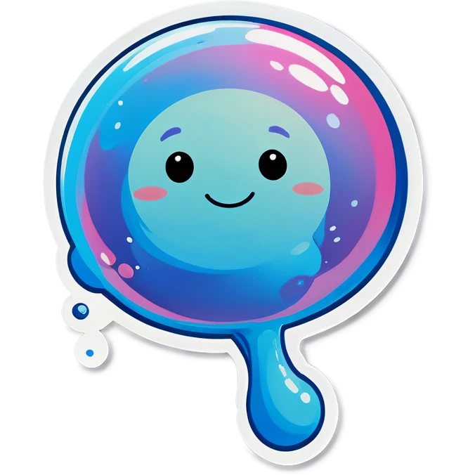 Bubbles with a belly  emoji