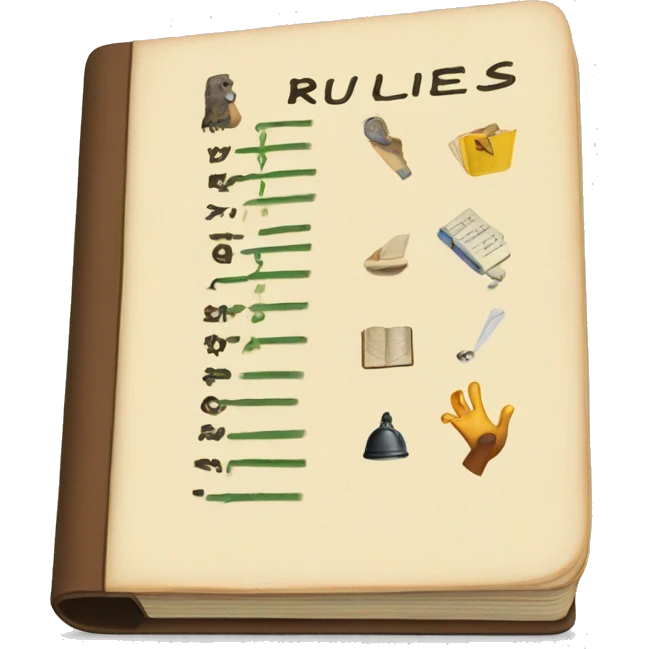 Rules Hand Book emoji