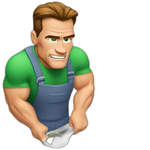 arnold schwarzenegger washing the dishes emoji