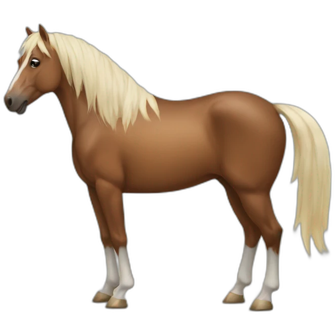Un cheval emoji